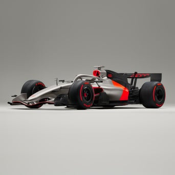 Side view of the Audi R26 Concept, angled slightly from the front.