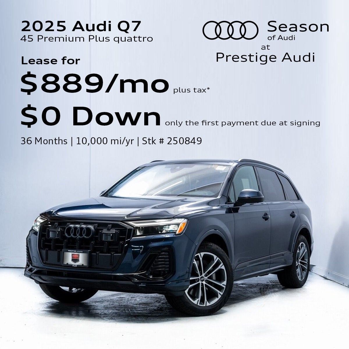Audi Q7 45 Premium Plus Lease Offer