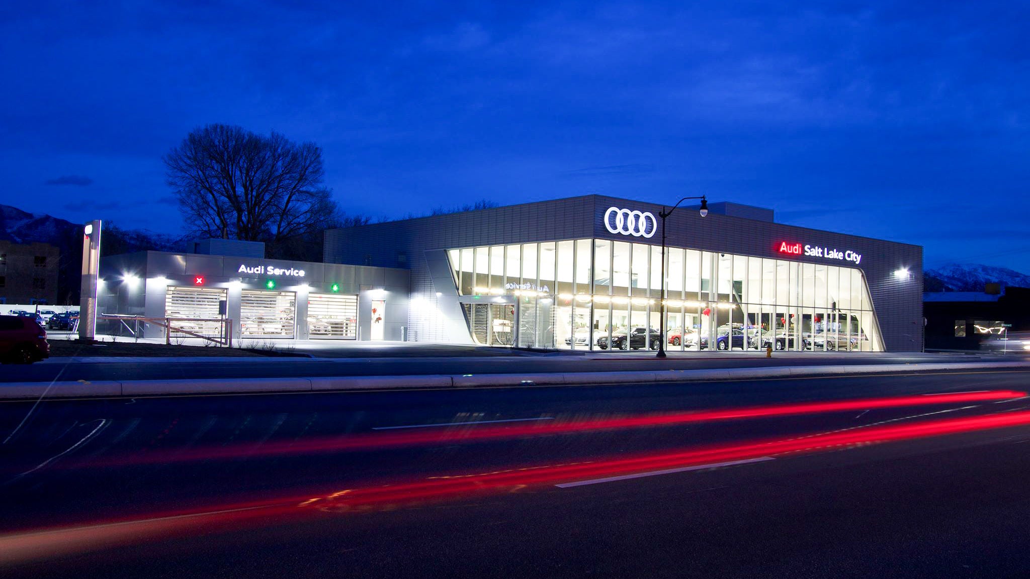 Audi salt lake front shot