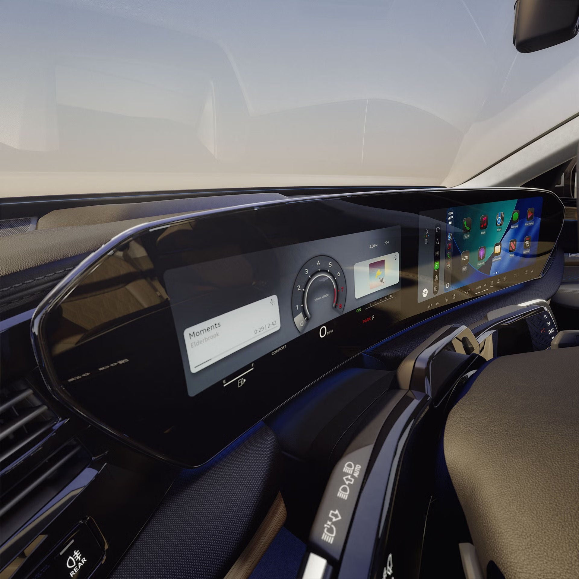 Audi Q7 interior technology with digital cockpit
