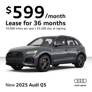 2025 Audi Q5 3/4 view of front and side