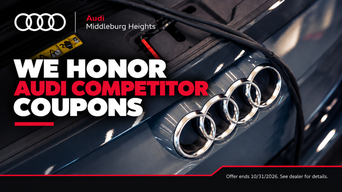 We Honor Audi Competitor Coupons