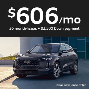 Q5 parked with left facing view