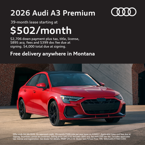 2026 Audi A3 Lease Special