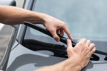 Wiper blades on an Audi