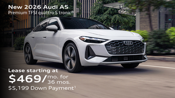 New 2026 Audi A5 Premium TFSI quattro S tronic® Lease starting at $469/mo. for  36 mos. $5,199 Down Payment 