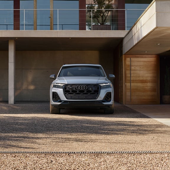 Audi Q7 Parked in front of a house