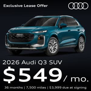 An Audi Q3 parked.