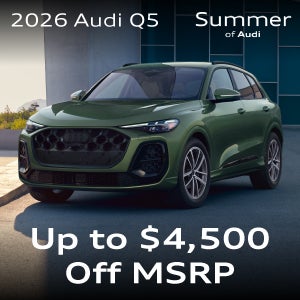 Green Q5 Parked