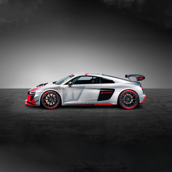 Photo en gros plan de l’Audi R8 LMS.