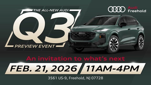 The all-new Audi Q3 Preview Event banner