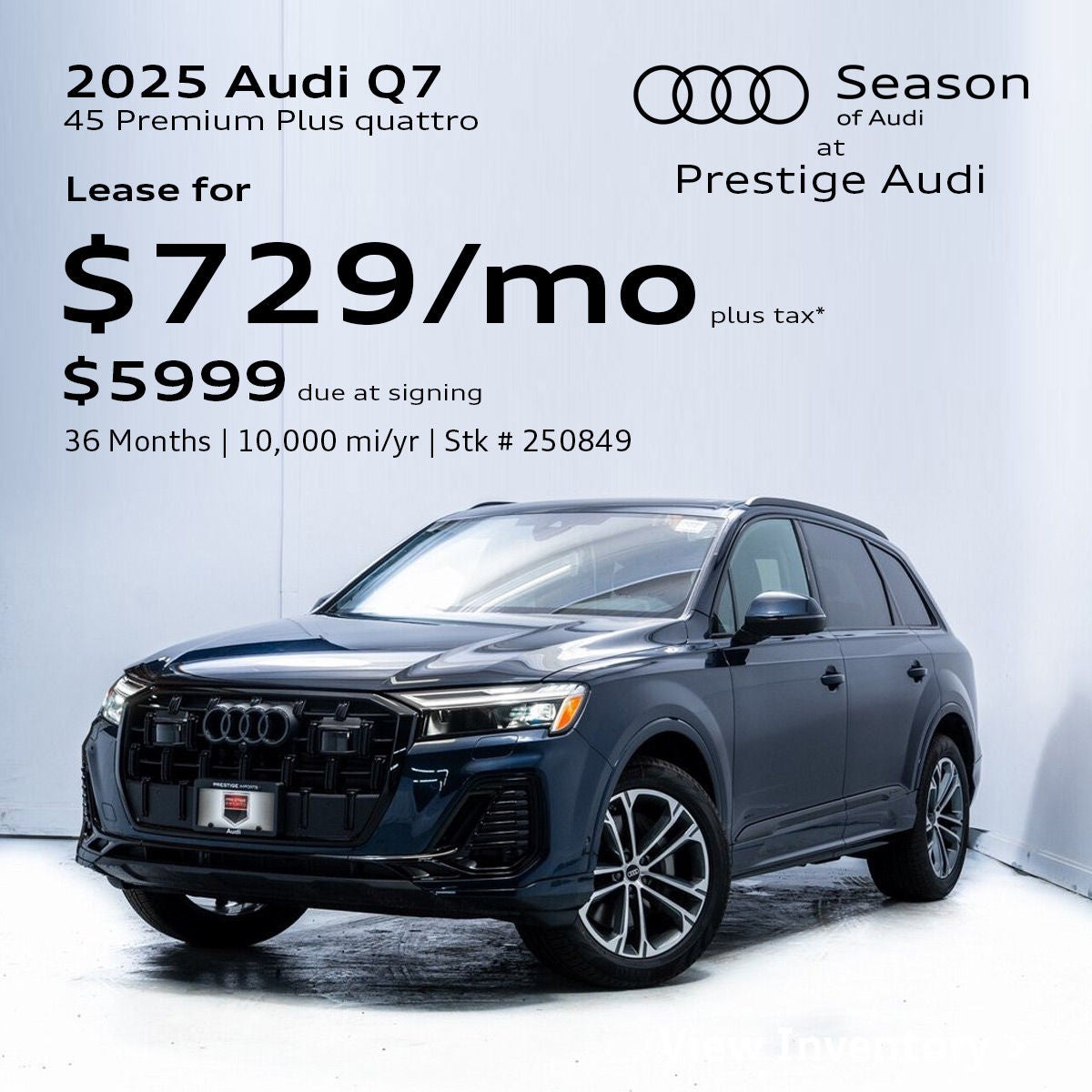 Audi Q7 45 Premium Plus Lease Offer