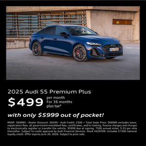 2025 Audi S5 Lease Offer