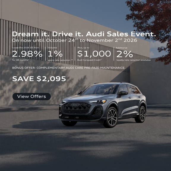 Dream it. Drive it. Audi Sales Event