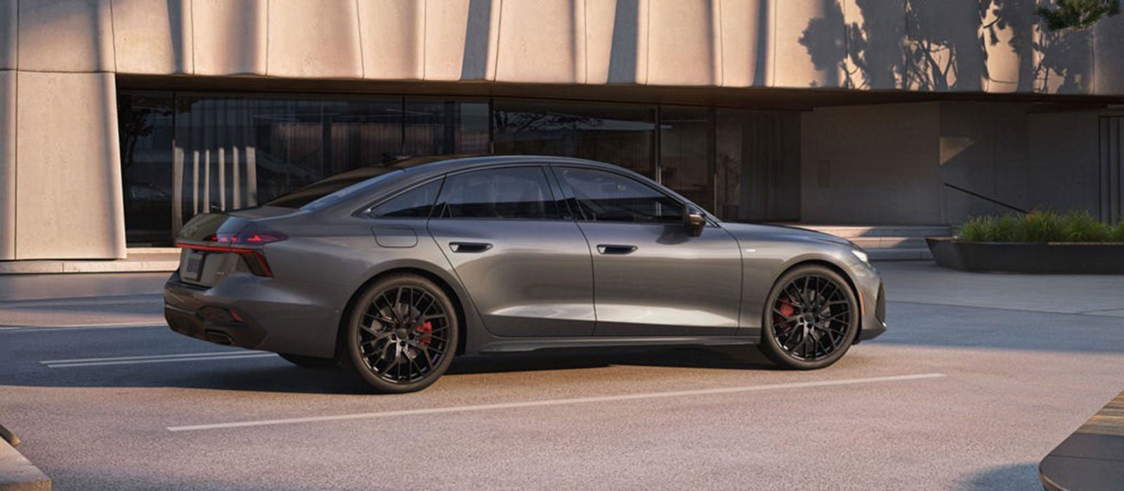 2026 Audi A6 parked in an office parking lot