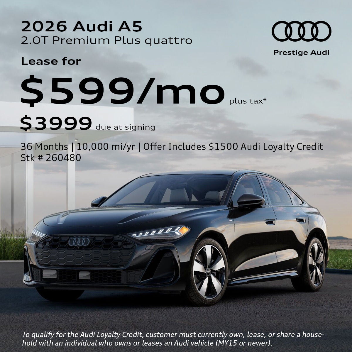2026 Audi A5 Lease Offer