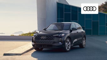 A lineup of Audi Q5 SUVs available for sale at Audi Dayton dealership in Ohio