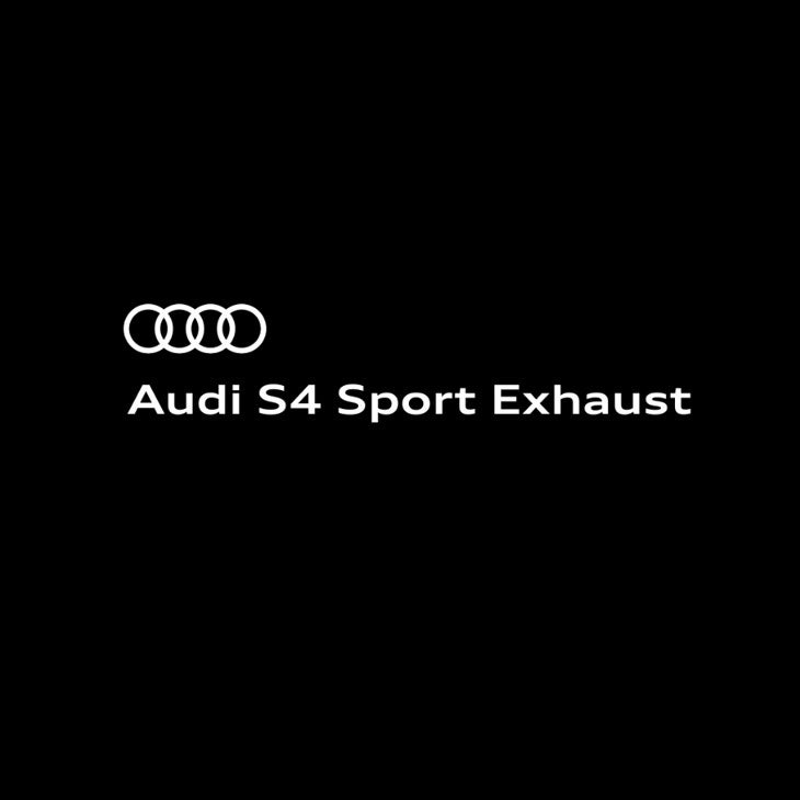 Video and engine sound of the Audi S4 with sport exhaust starting up, accelerating, and decelerating.