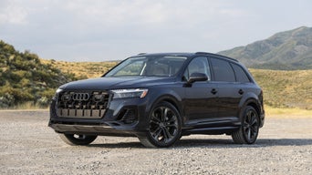 Front view of a 2025 Audi Q7 parked.