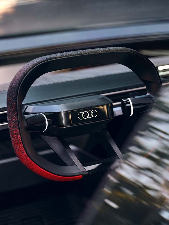 A look inside the cockpit of the Audi activesphere concept.