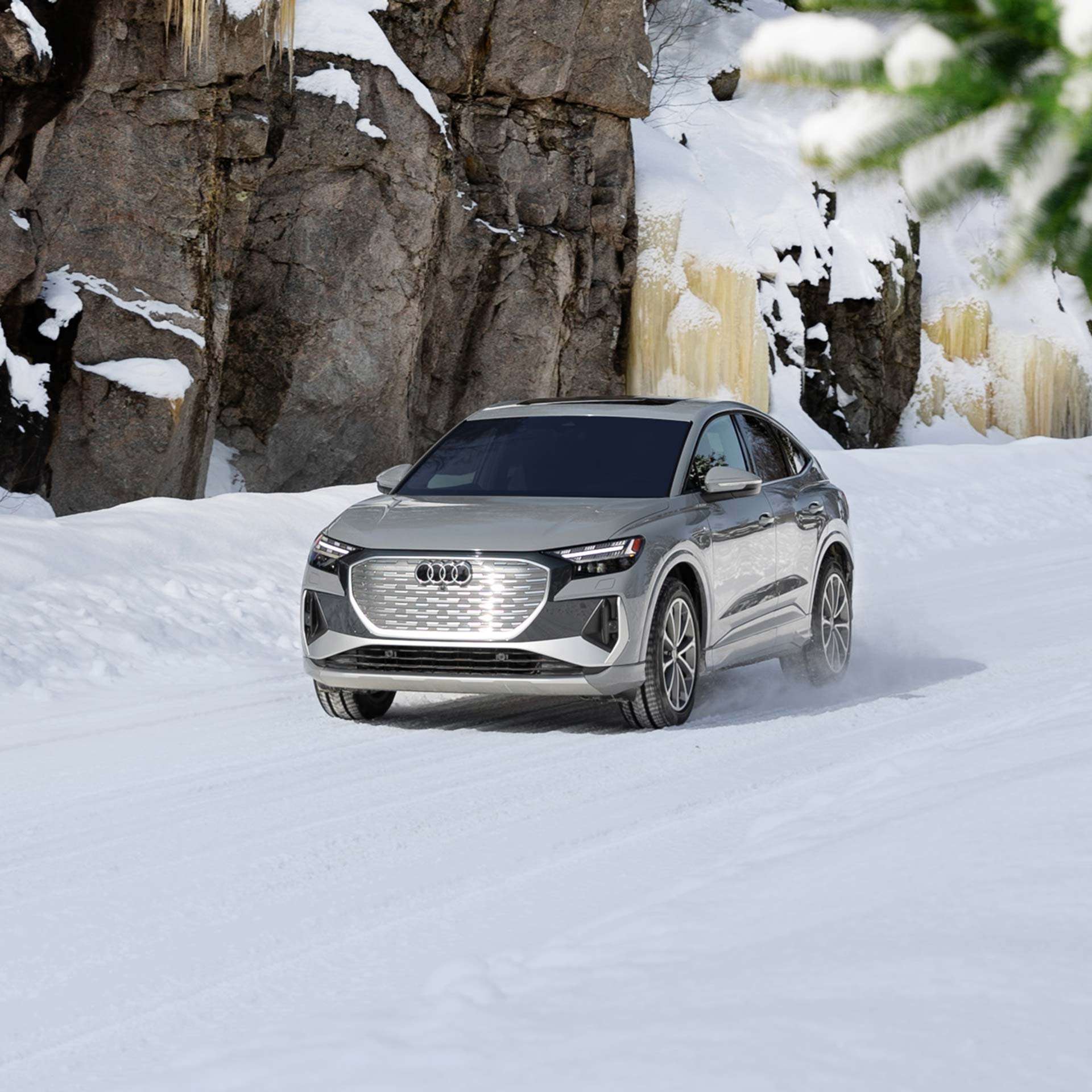 Side profile of an Audi S3.