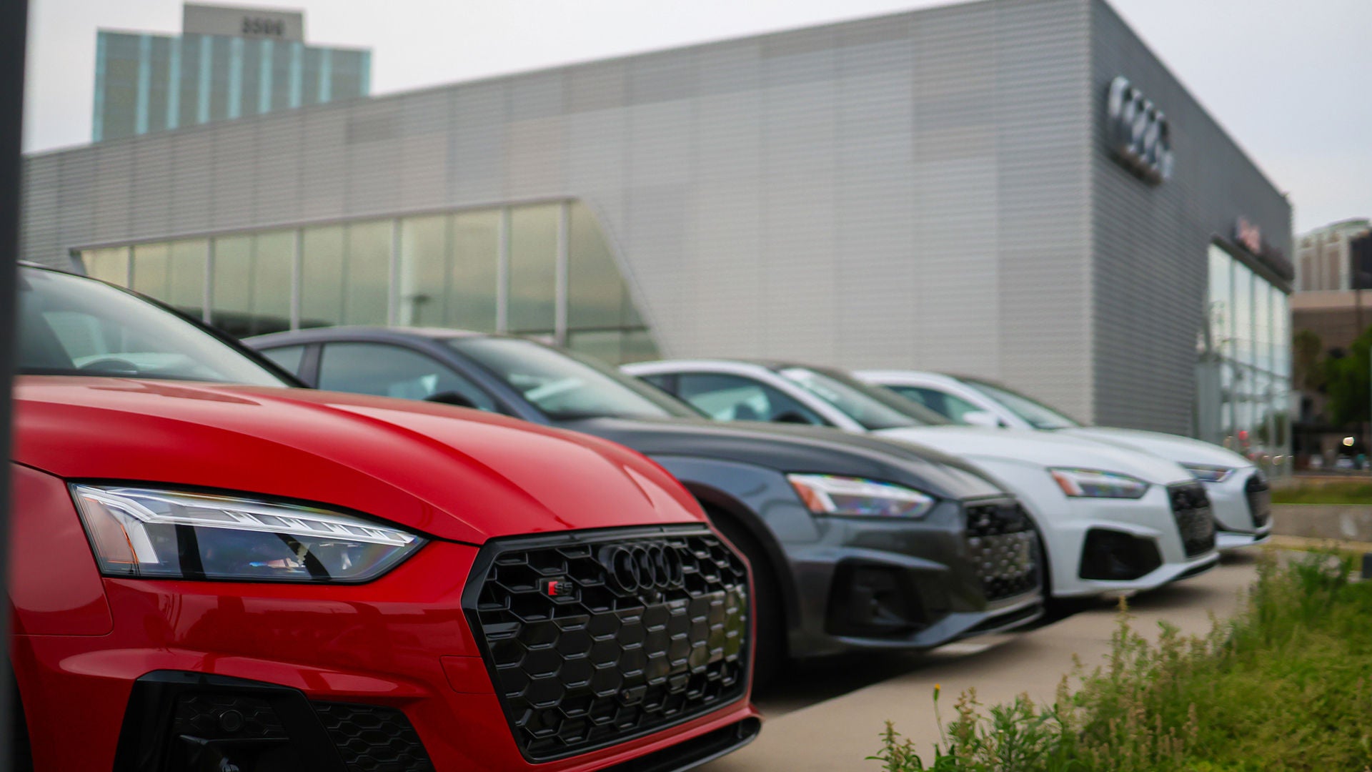 Exterior view of the Audi New Orleans dealership.
