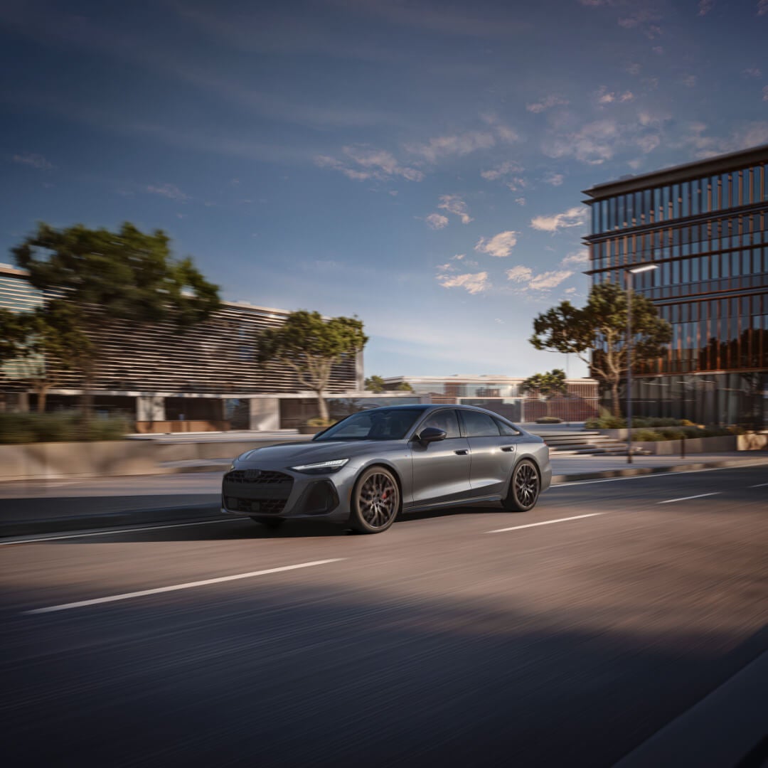 2026 Audi A6 Exterior Driving Fast On City Street
