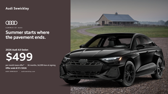 2026 Audi A3 Sedan lease special