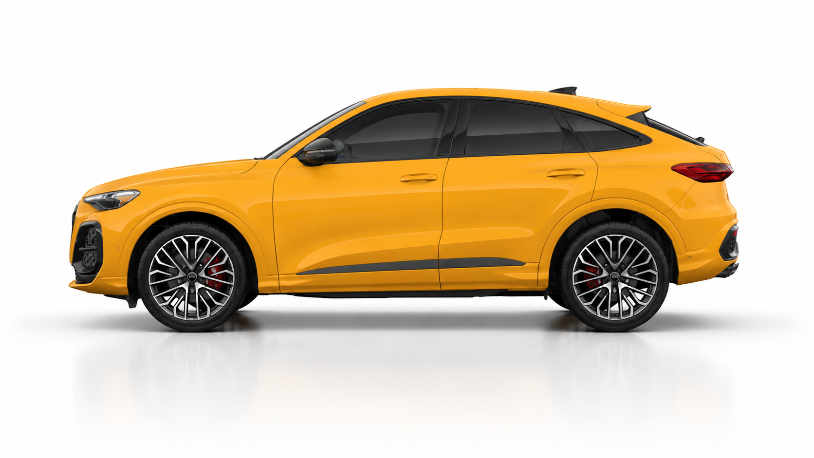 2026 Audi SQ5 Sportback in Bahama Gelb Audi exclusive paint, side profile