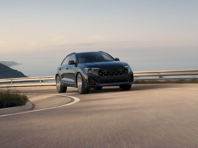 Audi SQ8 driving on a highway