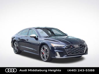 Side profile view of an Audi S7.