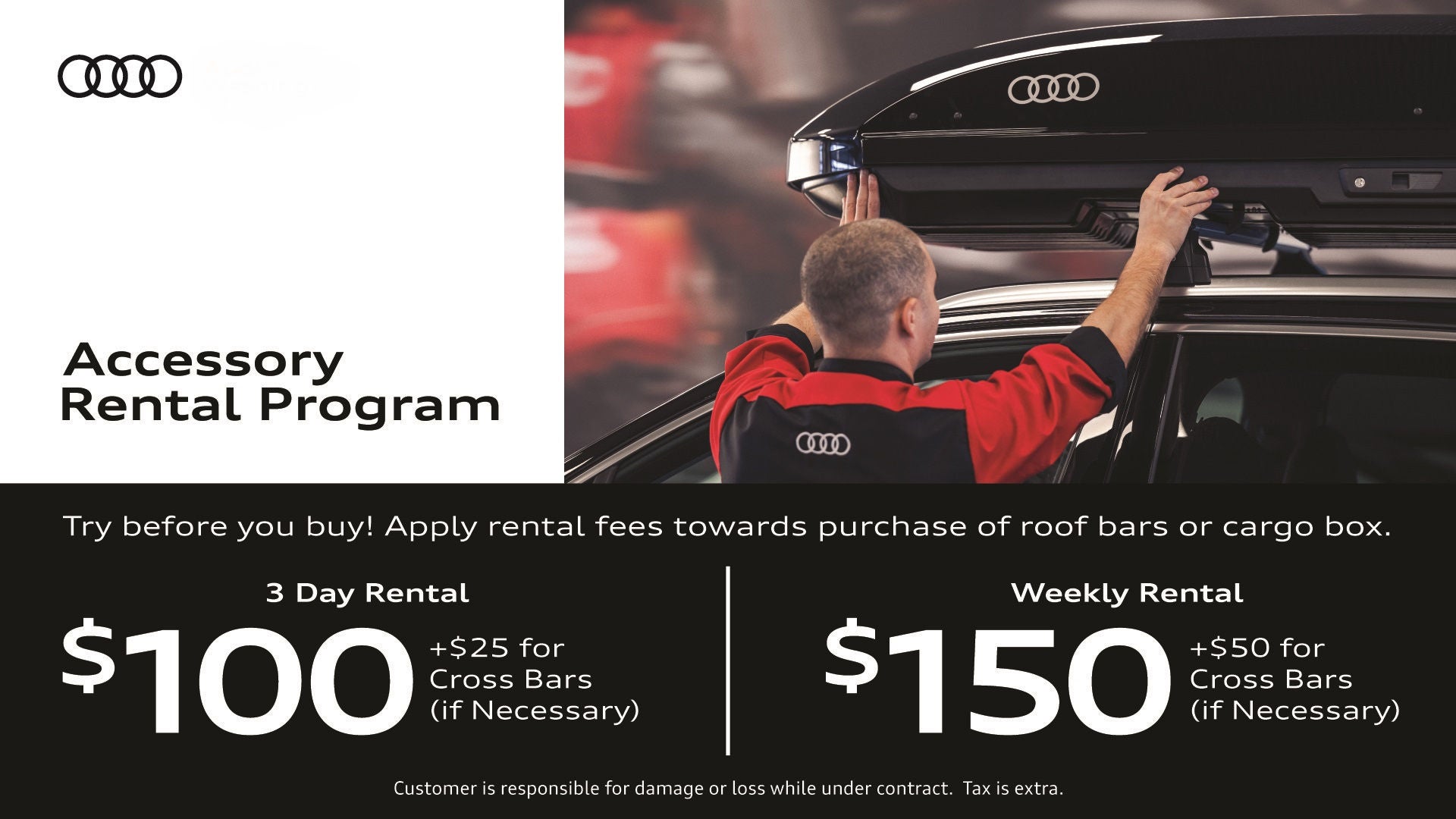 Audi Accessory Rental Program