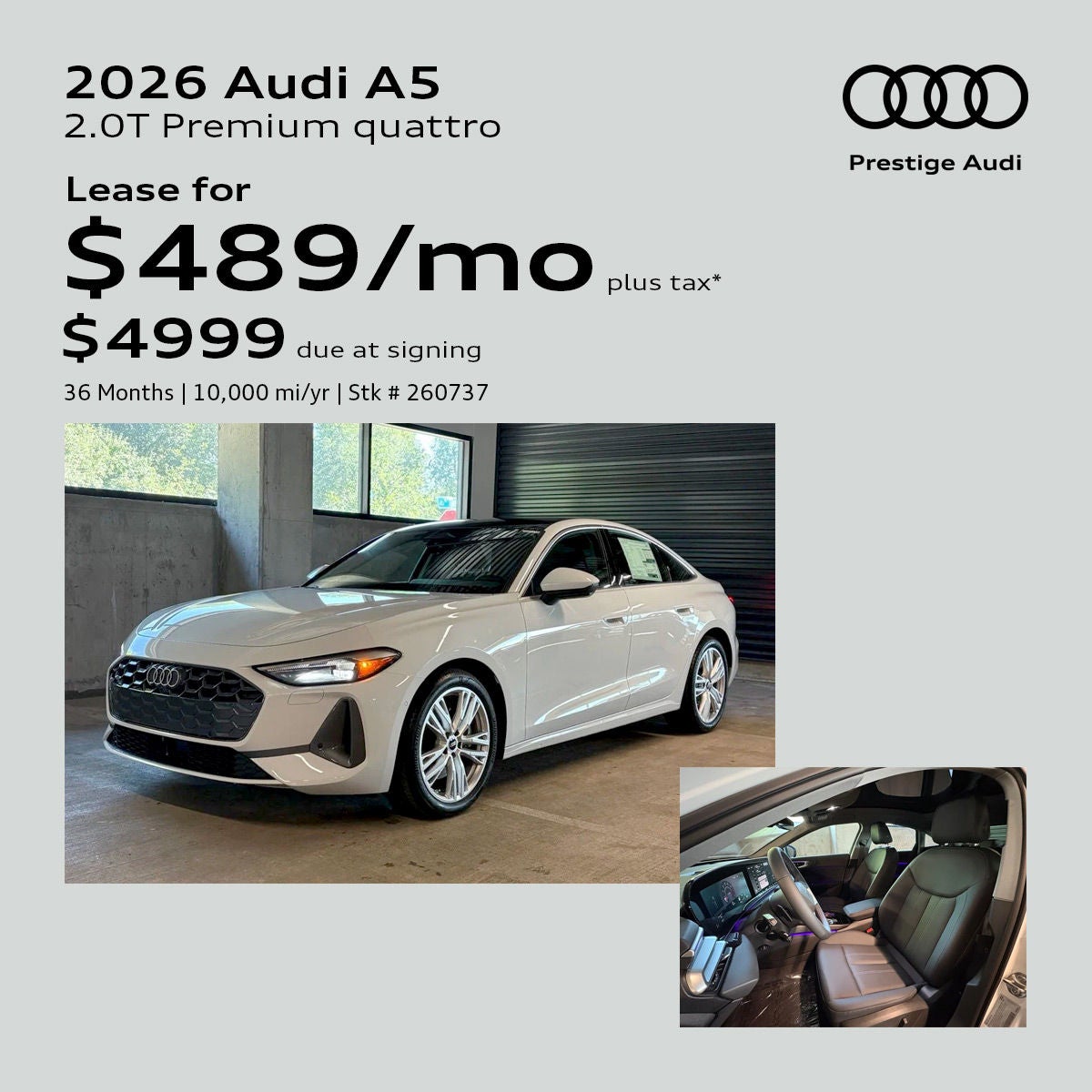 2026 Audi A5 Lease Offer