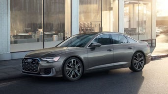 Front side view of Audi A6 parked