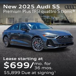 New 2025 Audi S5 Premium Plus TFSI quattro S tronic Lease starting at $699/mo. for  36 mos. $5,899 Due at signing.