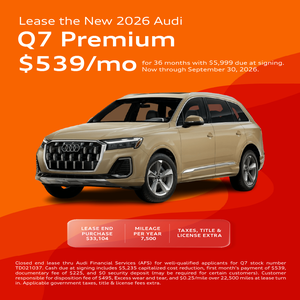 Lease the New 2026 Audi Q7 Premium $539/mo