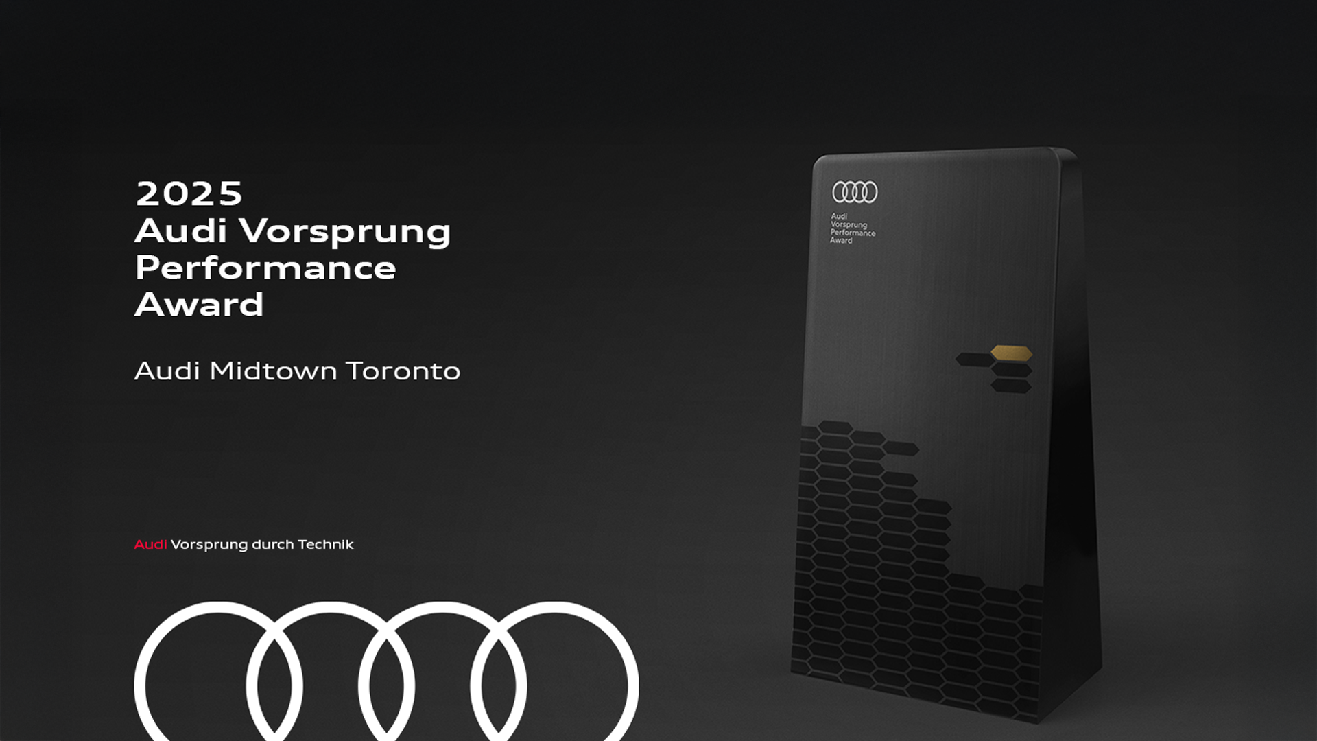 2025 Audi Vorsprung Performance Award Winner