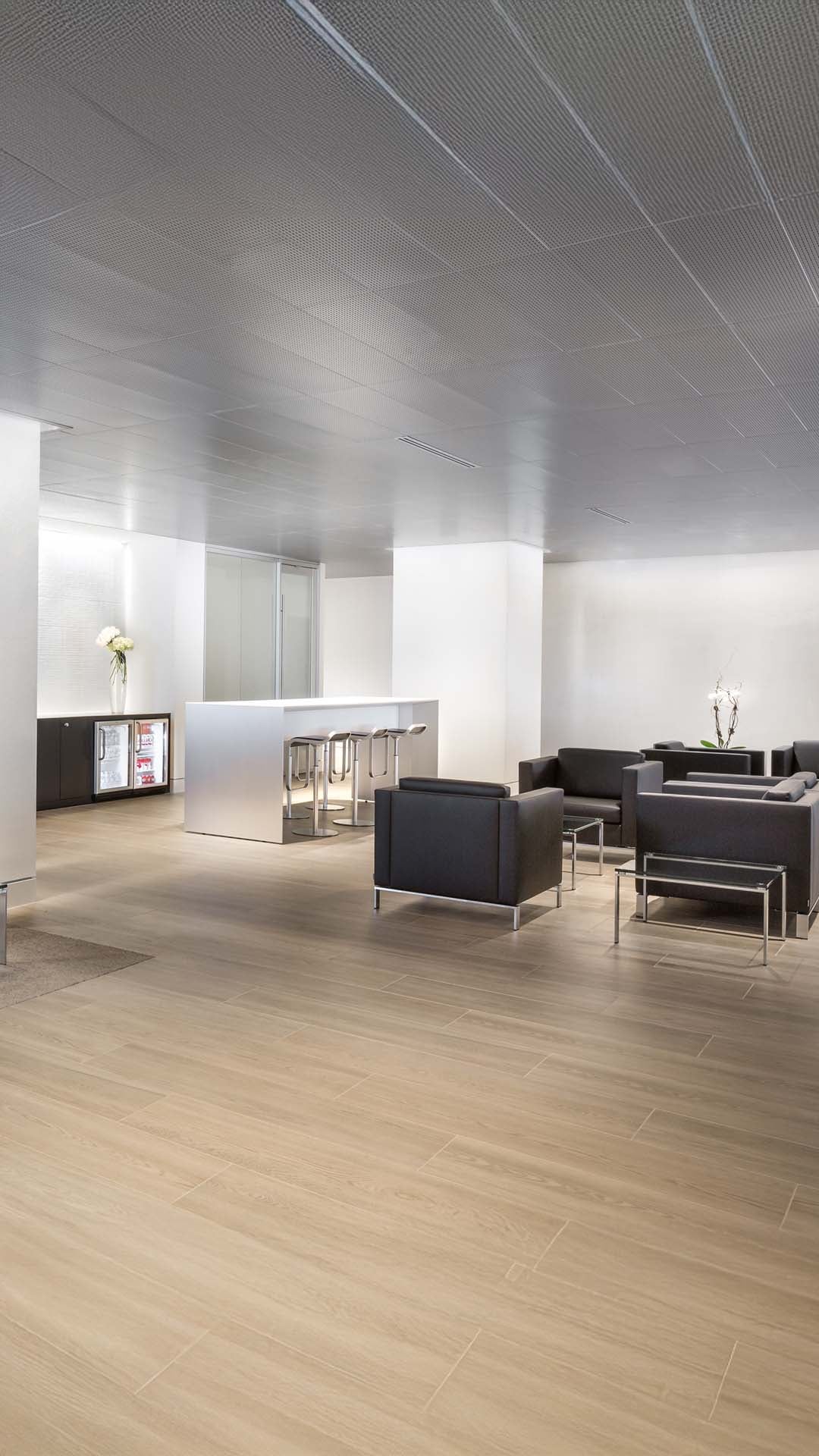 Sewell Audi Sugar Land customer lounge. 