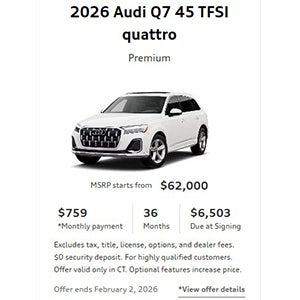 Side view of an Audi vehicle