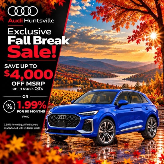 2026 Audi Q3 Save Up To $4,000 at Audi Huntsville