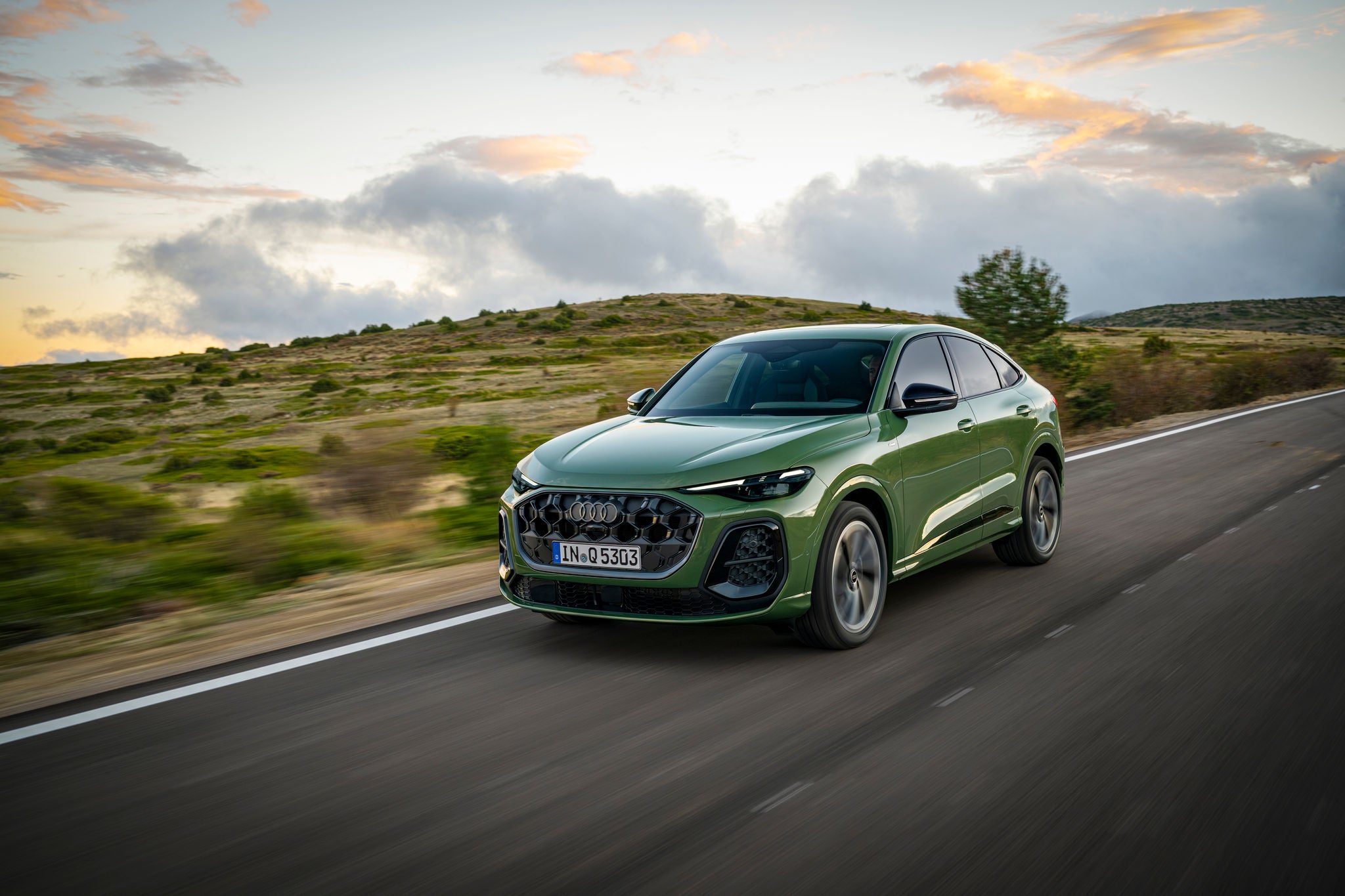 Driving image of 2026 Audi Q5