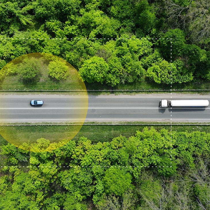 Demonstration of car location technology.