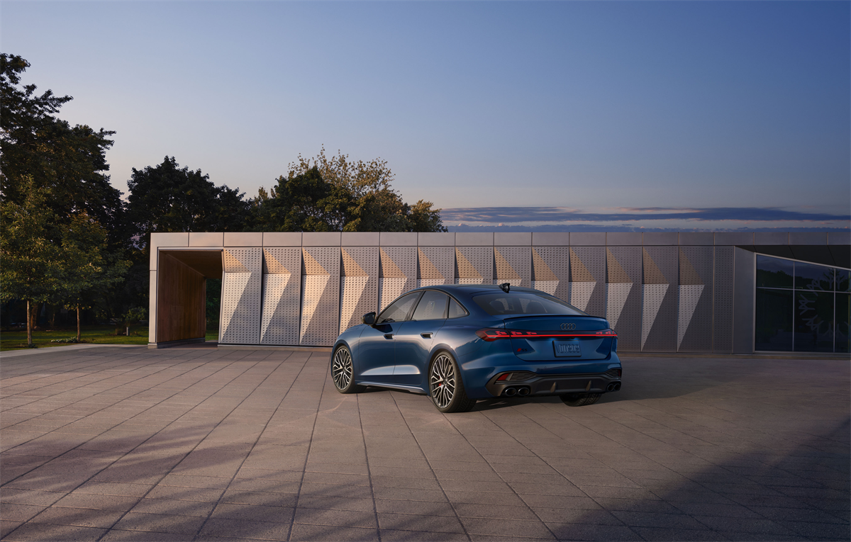 A parked Audi lease vehicle
