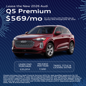 Lease the New 2026 Audi Q5 Premium $569/mo
