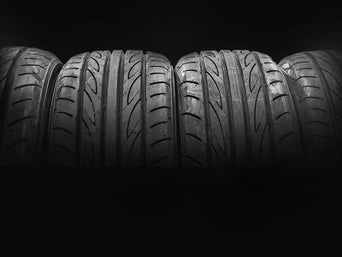 Car tires. 