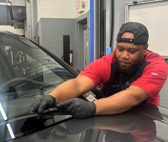 Armid tech changing wiper blades