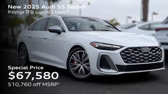 New 2025 Audi S5 Sedan Prestige TFSI quattro S tronic® Special Price $67,580 $10,760 off MSRP