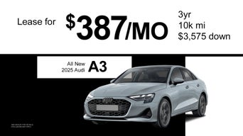 Side view of an Audi A3.