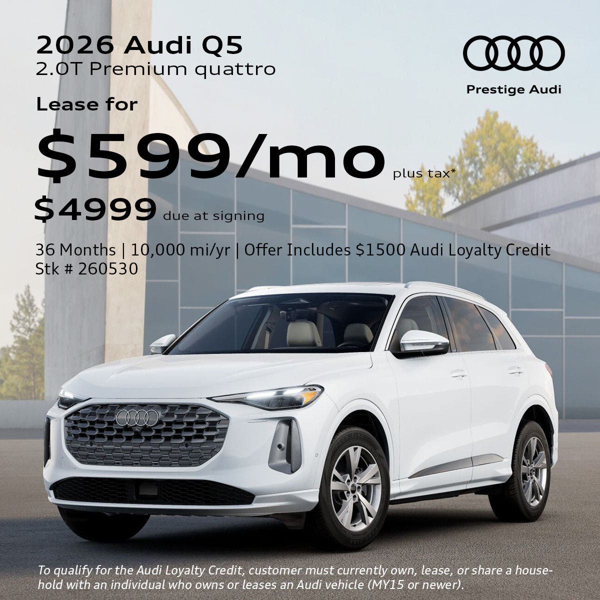 2026 Audi Q5 Lease Offer