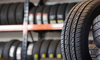 Profile view of tire.